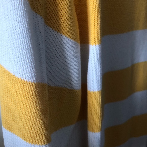 Yellow and White Striped Light Sweater - Picture 2 of 4